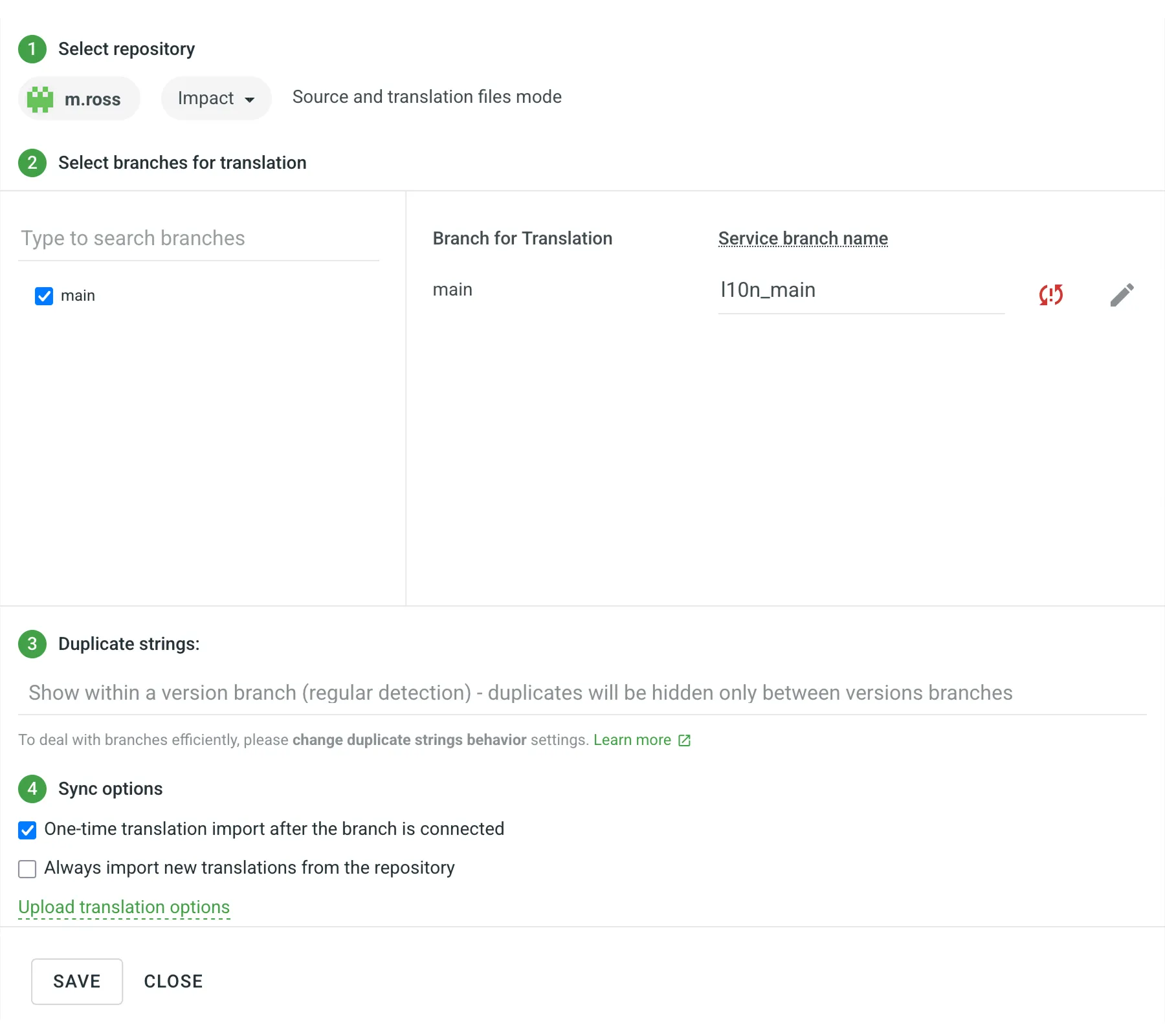 Azure Repos Integration Unconfigured